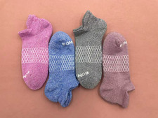 Bombas Women's Solid Ankle Socks Size Medium 8-10.5 4 Pairs 4 Mix colors