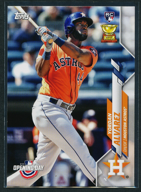 Yordan Alvarez 2020 Topps Opening Day Rookie RC #63 Houston Astros