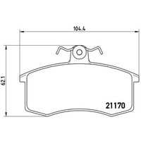 Brembo BremsbeläGe Bremsbelegsatz Vorne FüR Lada Kalina Kombi Samara