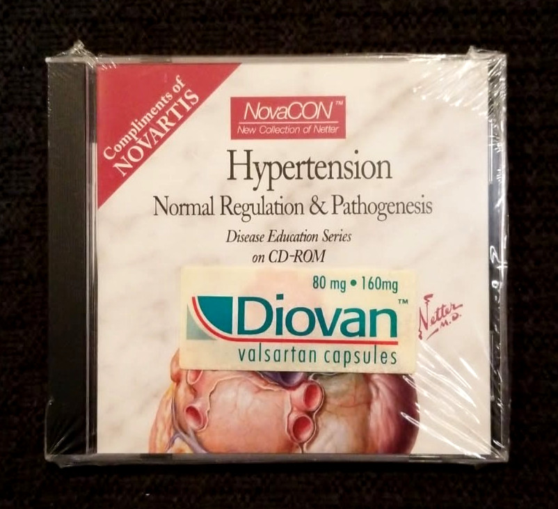 Pharma Drug Rep Promo Brand New/Sealed Hypertension From Novartis CD-Rom