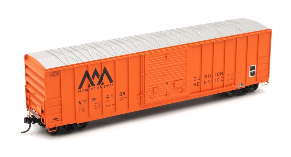 Atlas Master HO Vermont Railway 50' FMC 5077 SD Box Car VTR #4139 - Image 4 of 4
