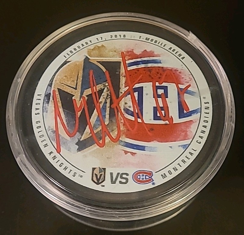 Max Pacioretty Beckett Certified Puck