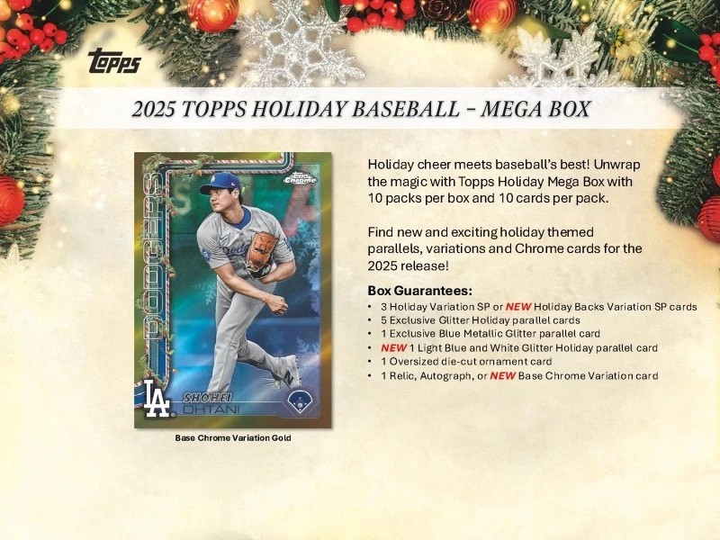 ZzLos Angeles Dodgers - 2025 Topps Holiday Baseball - 2 Mega Break #157 🔥⚾ Foto 2 de 4