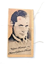 1935 JI Newbury Co Weight Fortune Ticket Robert Montgomery Metro Goldwin Mayer