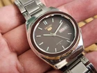 RARE VINTAGE SEIKO AUTOMATIC 7009 OVAL CASE BROWN DIAL WATCH GENTS 3.