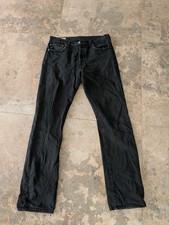 Levis 501 Premium czarne jeansy spodnie męsk...