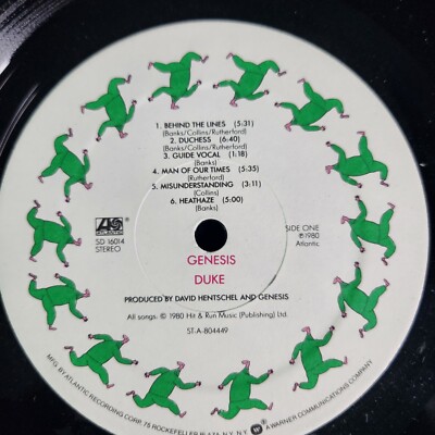 Genesis - Duke (VG) Vinyl LP Record Album 1980 First Press