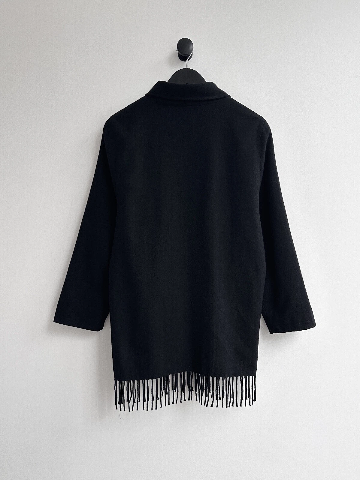 Giacca cappotto vintage Versace Sport lana nero taglia S M donna