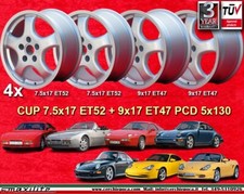 4 cerchi Cup 7.5x17 9x17 Porsche 911 964 993 996 Boxster 968 Teilegutachten