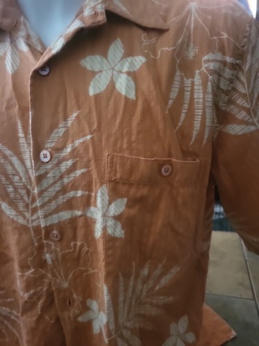 Tori Richards Men's Hawaiian Shirt - L - Floral Island 100% Silk - Picture 3 of 4