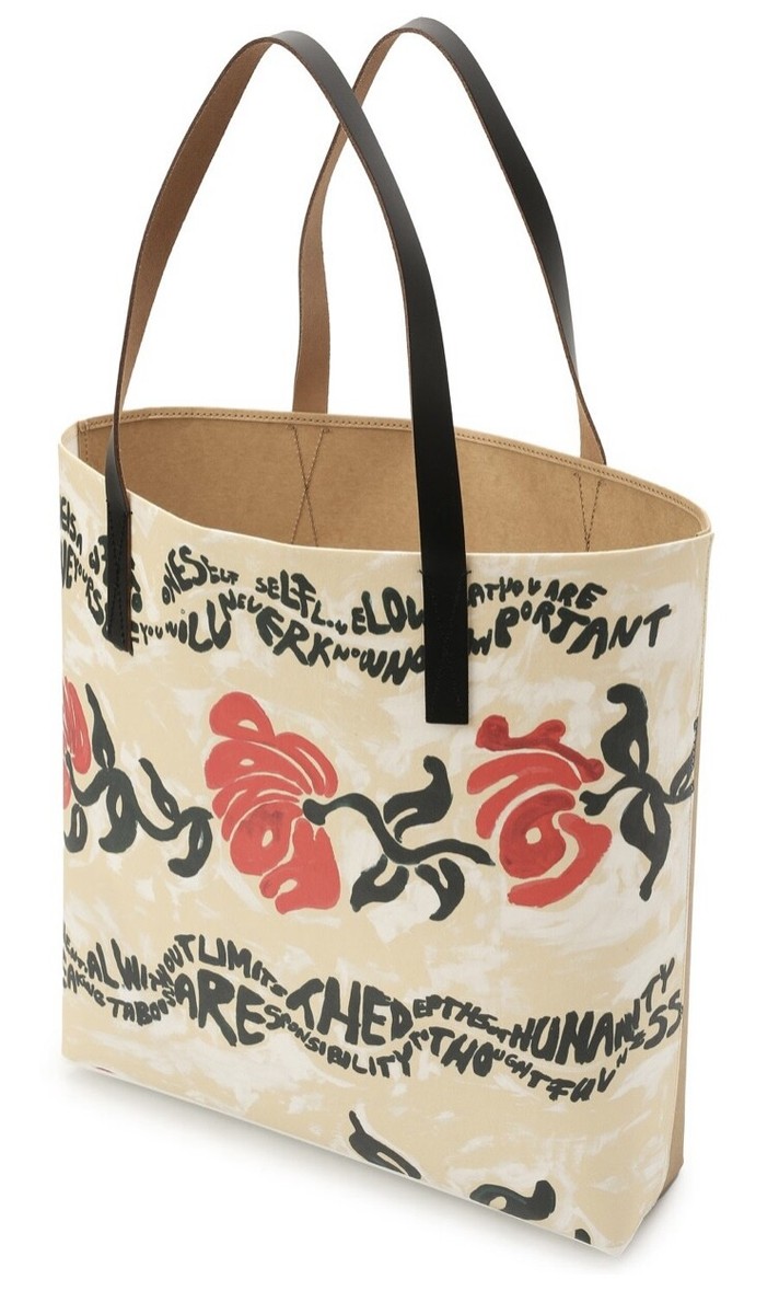 MARNI CELLULOSE PAPER SHOPPING TOTE BAG