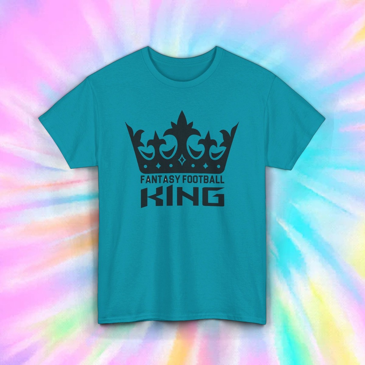Fantasy Football King T-Shirt | Crown Graphic Tee | S-5XL Gift for