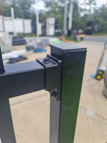 Spike Square top 1200x1800h Black White Grey Security Gates - Custom sizes - Picture 8 of 10
