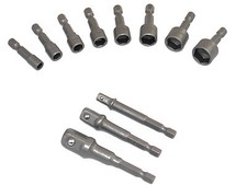 11 teilig Stecknuss Adapter Satz Sechskant Sc...