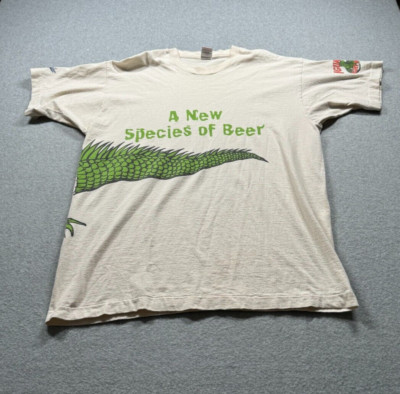 VTG Fruit of the Loom XL Iguana Light Beer T-shirt 90's Single Stitch