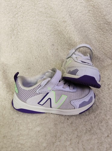 New Balance 545 Baby Sneakers 7 Purple Mesh Lace Up Athletic Running Shoes - Picture 14 of 21