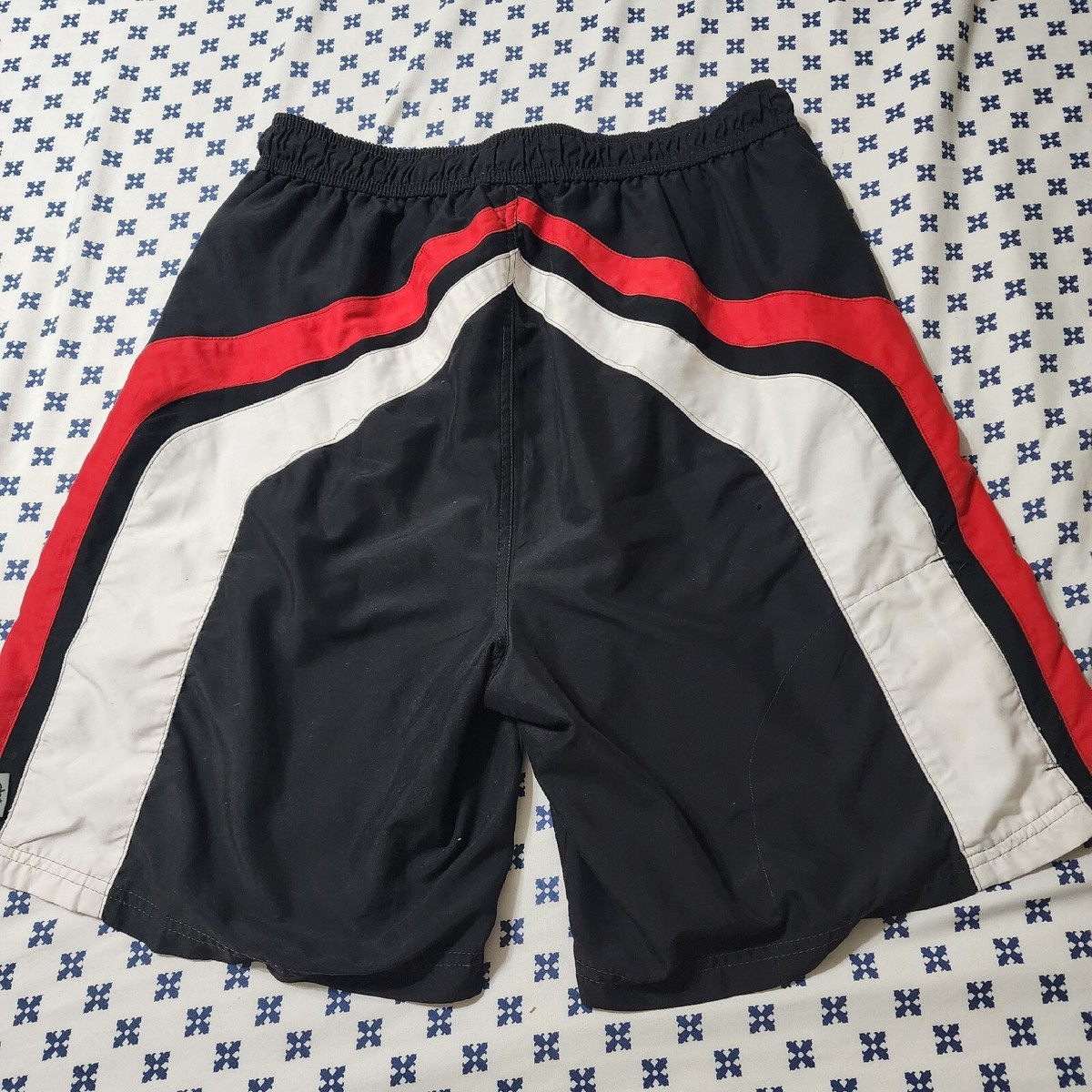 IGUANA SPORTSWEAR Mens Board Shorts Swim Trunks Sz XL Black/Red
