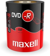Blank DVD-R Discs Recordable Audio Media 16x 4.7GB 120 Mins PC Quality Maxel CDs