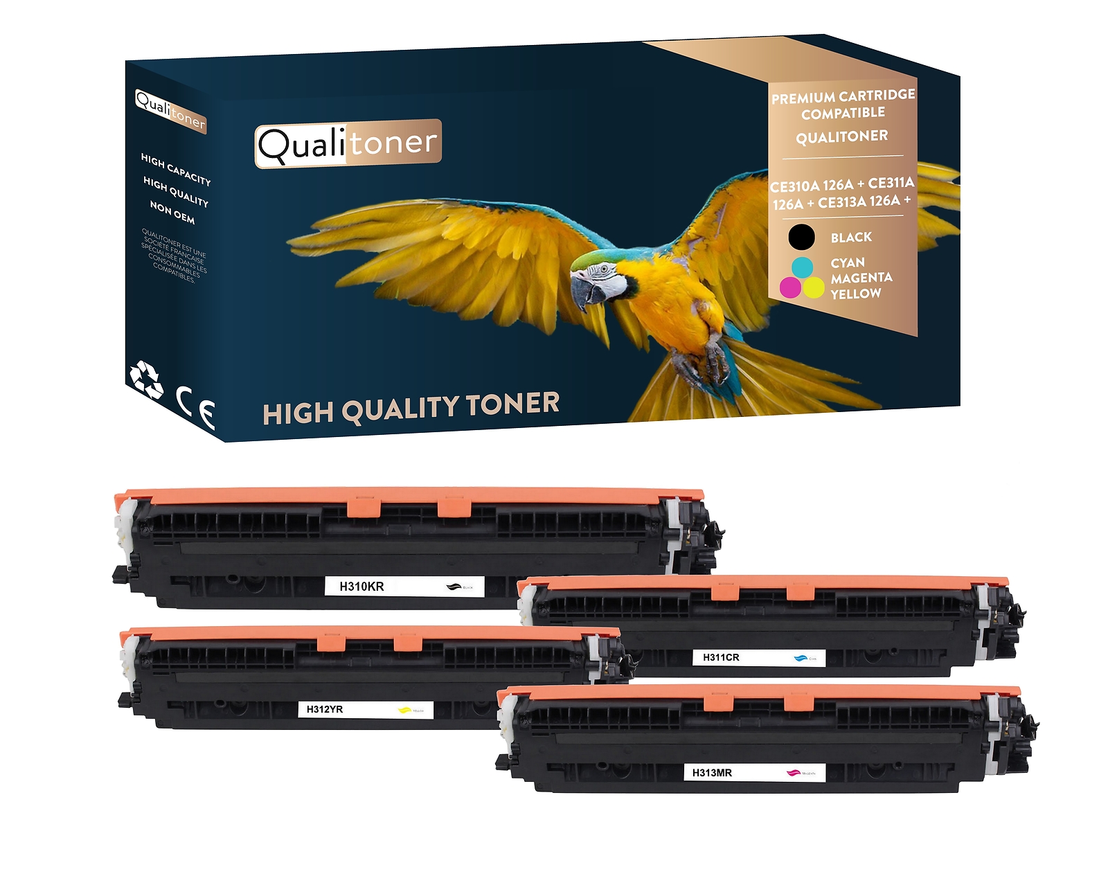 Toners pour HP CE310A 126A CE311A CE312A CE313A multipack compatible laser