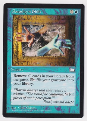 Paradigm Shift / Paradigmenwechsel Weatherlight Reserved List NM E MTG Magic