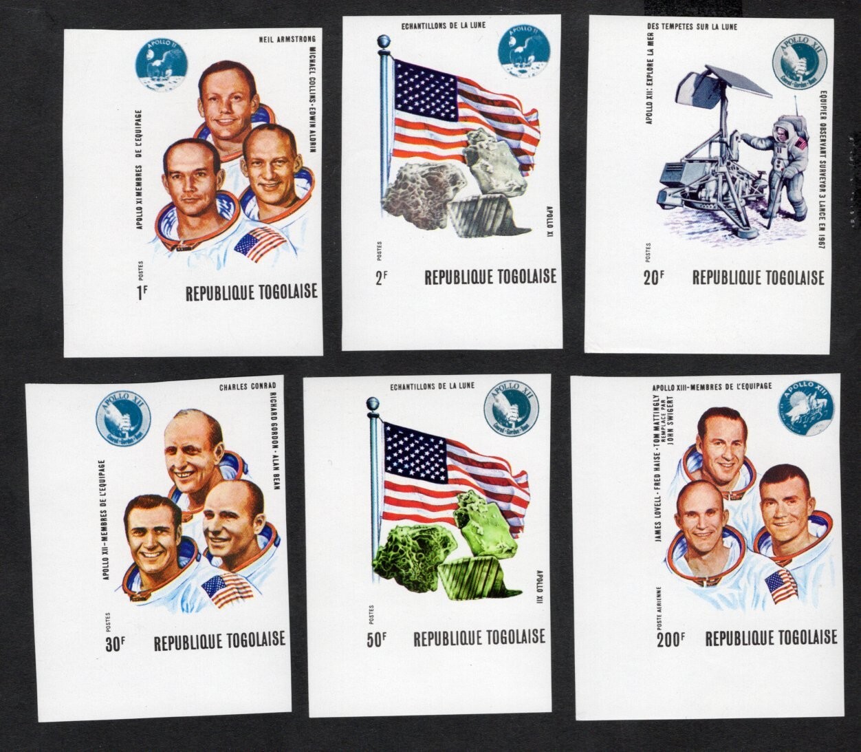 Togo 1970 stamps Mi#808B-813B START8%ONLY MNH CV=78$