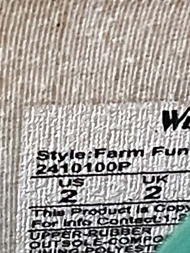 Western Chief Farm Fun Aqua Rainboots Size US 2 - Picture 9 of 12