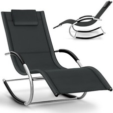 tillvex® Gartenliege Relaxliege Sonnenliege Schaukelliege Liegestuhl Camping