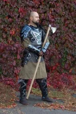 Dwarf Dwarveni Blackened Steel Knight Armor Suit Full Body Armor With Cuirass,Pa