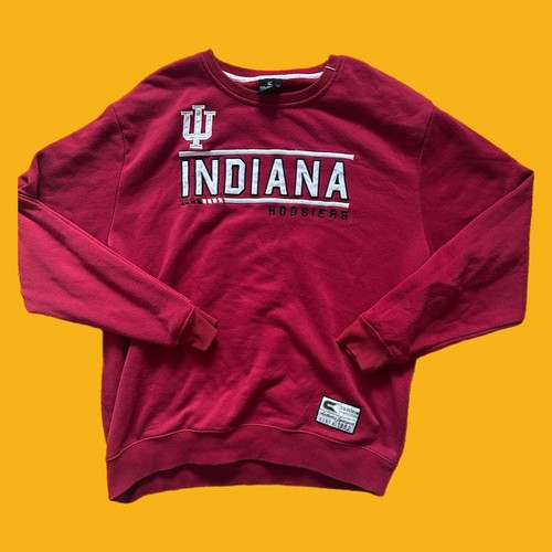 Colosseo - Uomo 2XL - Felpa girocollo - Indiana Hoosiers ricamata - Foto 2 di 2