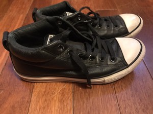 junior converse leather