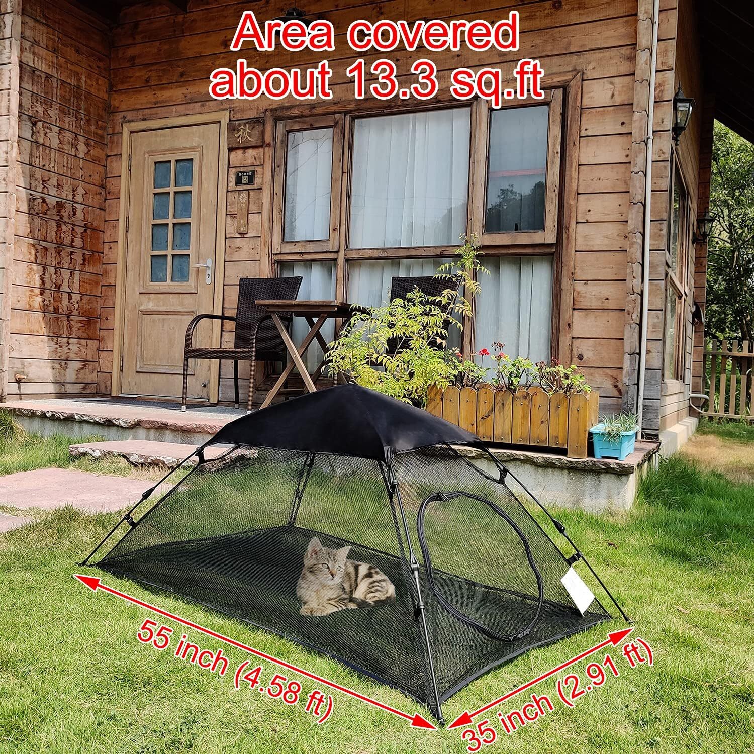 Mini Outdoor Playpen Pop Up Tent Pet Cat Enclosure Portable Sunshade