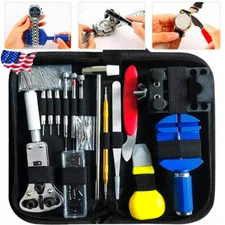 147 PCS Watch Repair Kit Watchmaker Back Case Opener Link Pin Remover Spring Bar