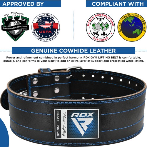 Weight Lifting Belt by RDX, Lower Back Support Belt, Gym Belts, Fitness Training - Picture 22 of 26