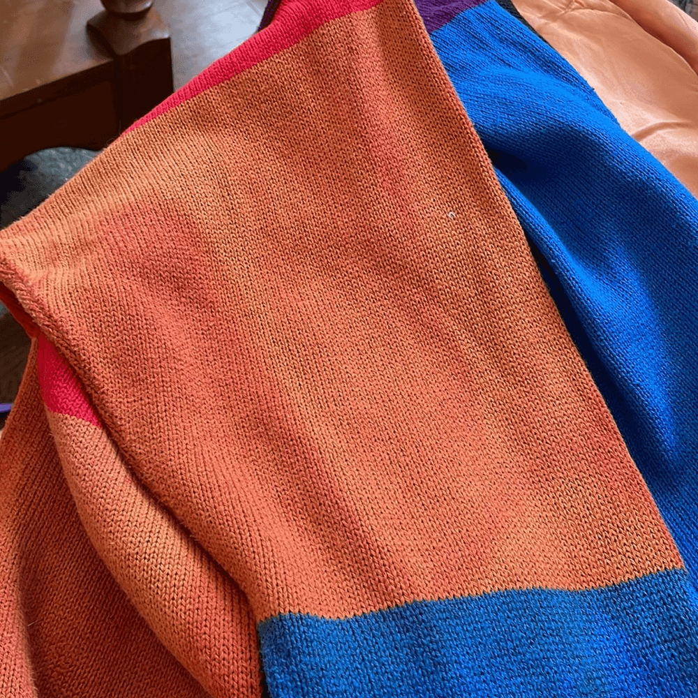 Vintage 80s/90s Dalton 365 long color block long sleeve sweater | eBay