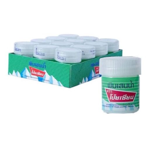 12 xPoy Sian Pim Sean Balm Oil Thai Herbal Herb Aroma Relax Nasal Inhaler 2.25g - Picture 2 of 5