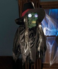 BRUJA CALAVERA HALLOWEEN LED CAMBIO DE COLOR CON OJOS ESPELUZNANTES