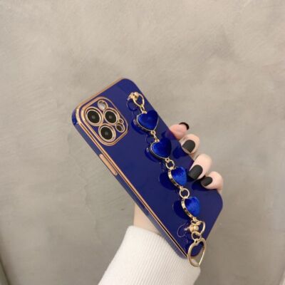 For iPhone 15 Pro Max 14 13 12 11 XS XR Women Girls Grip Chain Shockproof Case