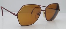 Vintage Silhouette M6107 Burgundy Oval Metal Sunglasses Austria FRAMES ONLY
