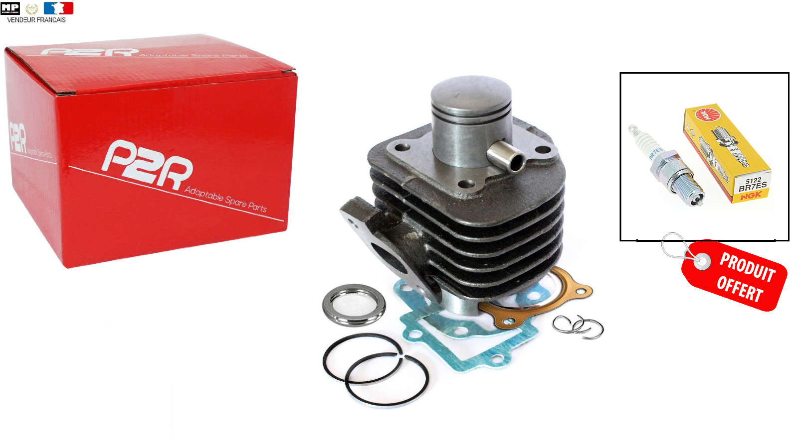 Kit cylindre p2r 50 pour réparer la compression des moteurs keeway cpi euro3