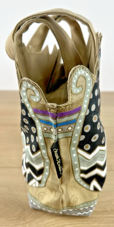 Laurel Burch Canvas Purse “Crazy Cat Ladies Wanted” Whimsical Cat Art Design - Image 4 of 4