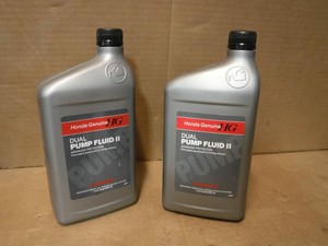 Honda dual pump fluid Honda dual pump fluid