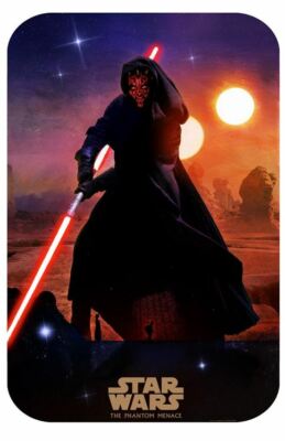 Star Wars The Phantom Menace Darth Maul Sinister Poster Print Art