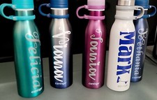 Decal Custom / Name Sticker for any flat surface or any water Bottle Thermos