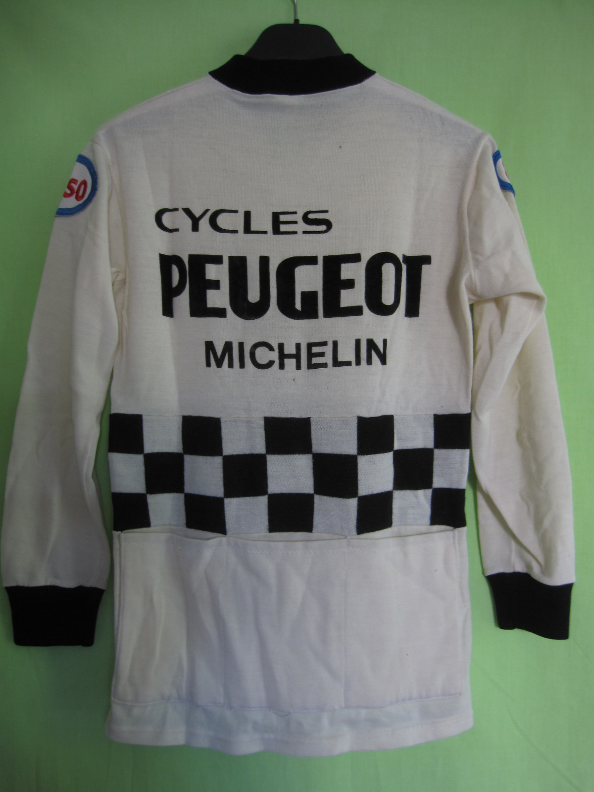 Maillot Cycliste Vintage Peugeot Esso Michelin - Crylor Taille S - Années 70