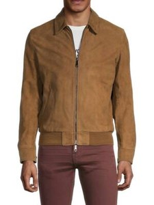 suede blouson jacket