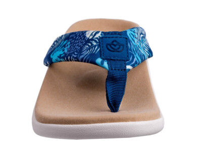 Spenco Victoria Womens Orthotic Flip Flop Tropical Blue | eBay display picture 1