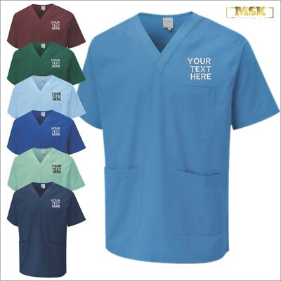 Personalisiert bestickt Uneek Peeling Tunika Top medizinische Krankenschwester Pflege Krankenhaus Shirt