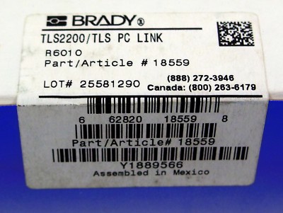 Brady 18559 TLS 2200 serie R6010 cinta de impresora Y1889566 R6010  662820185598 | eBay