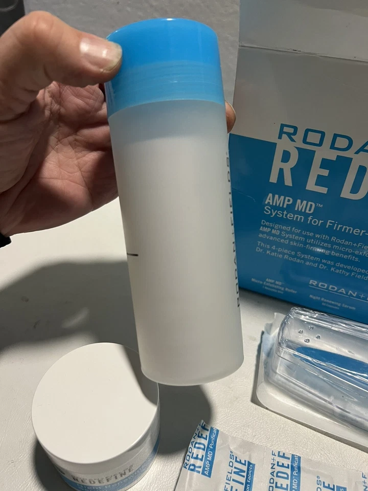 RODAN + FIELDS Redefine Renewing Serum AMP MD Roller Serium Exfoliating KIT New - Image 4 of 4