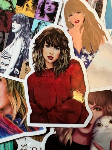 100 Stück Taylor Swift Aufkleber Party Gastgeschenke, Wasserflasche, Deko, Musik - Bild 3 von 9